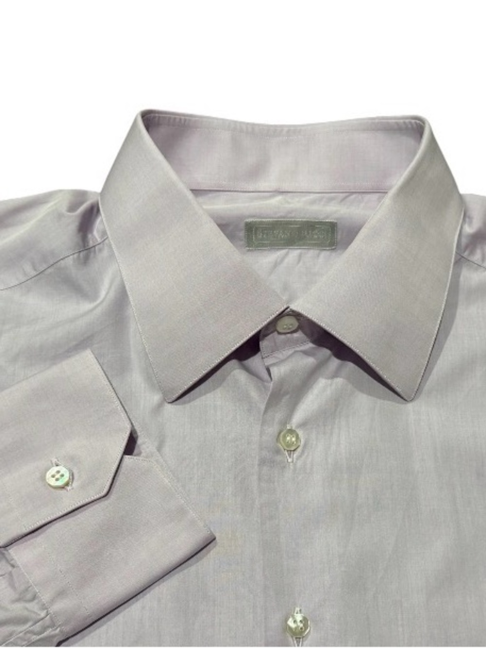 Stefano Ricci Men’s Long Sleeve Cotton Dress Shirt Light Lavender Size 44 17.5